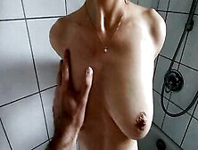 Caught Hot Step Sis Masturbating Inside Shower - Tight Vagina Boned Until Cumshot