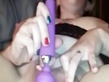 Plays With New Toy After Being Creampied