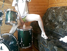 Faux-Cock Railing On Drums! Drummer Doesnt Know About It :)