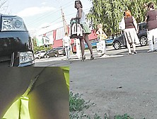 Peek Up Lime-Colored Skater Petticoat