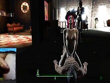 Alice Ride A Huge Penis Inside Cowgirl Position.  Fallout Four Sex Mod