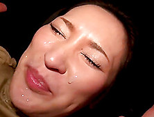 Amateur Japanese Brunette Fucked And Gets A Facial In A Car