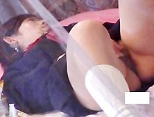 A Horny Japanese Schoolgirl Masturbating Her Pussy To A Spy Camera