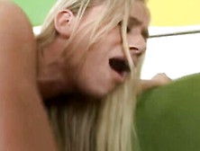 Dirty Blonde Mom Is Impaling Herself On That Rock Hard Black Cock