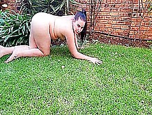 Nude Small Boobs Big Ass Bbw Pissing On A Rose Tree Outside In The Garden 5 Min
