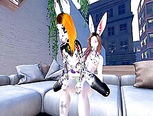 Bunny Couple Having Fun [Second Life]