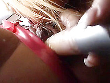 Two Girls Getting Off With Strap On Pink Dildos,  Fingers And More
