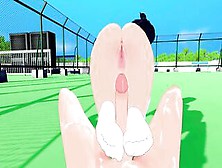 Inuyasha Kagome Higurashi Give Feet Job 3D Cartoon