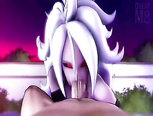 Slut Android 21 Will Suck All The Juices Out Of Your Dick,  3D Porn From The First