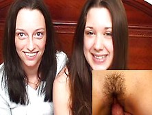 Teen Threesome With Hairy Pussies