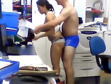Horny Boss Humping His Employee In The Office