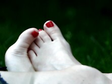 Pretty Pale Feet With Lovely Little Red Toes Preview Clip
