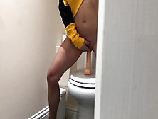 Brother Caught Young Step Sister Masturbating - Toilet Spy Cam