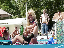 Homevideo Of Spring Break Poolside Stripping - Dreamgirls