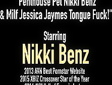 Penthouse Pet Nikki Benz & Milf Jessica Jaymes Tongue Fuck!