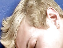 Blonde Twink Is Poked In The Ass With Roommate's Hard Cock