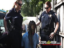 Criminal Gets Caught By Horny Milfs! See How This Big Black Cock Gets Punished By These Ladies.