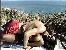 Dirty Interracial Couple Enjoys Outdoor Sex Near The Warm Sea