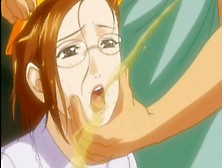 Anime – Busty Hentai Teacher Gets Fuck Holes Fingered