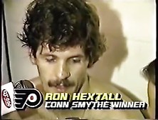 Ron Hextall Interviewed While Naked