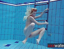 Milana Shows Off In The Pool