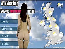 Weather Girl Gets Naked And Gives Joi To Her Viewers