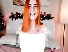 Cute Redhair Web Webcam Slut Can Deep Throat A Huge Sex Dildo