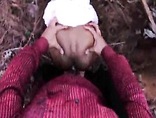 Step-Daughter Kinky Knees Fucking For Stepdad Into Grass Public