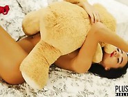 Miss Elly Strip Dance For A Plush Toy Teddy Bear Gosha(Traiiler)