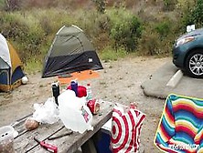 Caught Fucking Hard In Friends Tent Camping