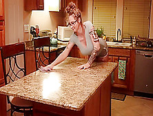 Cage The Mom Cleaning A Counter Top For Our Pleasure