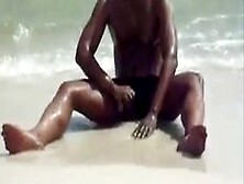 Jerking Off At The Beach