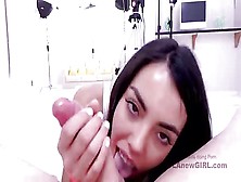 Teen With Braces Swallows Cum Pov