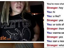 Cute Blonde Omegle Girl Rubs Her Perky Tits 480P. Mp4