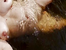 Home-Made Nude Ex-Wife Self Filming Swimming