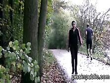 Desperate Girls Must Peeing Inside Outside Park But Got Caught On Camera