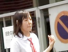 Asian Schoolgirl Quick Public Sharking