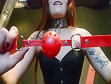 Bdsm Femdom Session Pov With Redhead Domme - Port