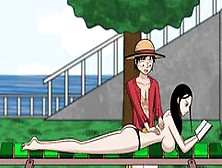 One Slice Of Lust (One Piece) V1. 6 Part 3 Nico Robin Naked Body Taking Sun