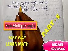 Sub Multiple Angles Class 11 Math Prove This Math Slove By Bikash Educare Part Five
