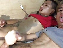 Two Filipino Boys Jerking Off And Cumming Together