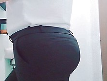 Sexy Mexican Milf Secretary With A Big Butt Takes Off Her Uniform At The Office And Shows Her Big Ass In A Sexy White Th