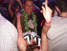 Girls Flashing Tits During Huge Club Party With Mtv Djs