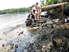 Freaky Thick Booty Ex-Wife Creampied Fucking Into The Mud
