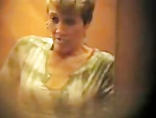 Milf On The Small Tits Video Spied Through The Hole
