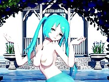 Blue-Haired Shemale Dances And Shows Off That Wonderful Little Cock