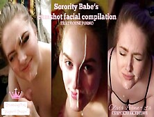 Sorority Babe's Cumshot Facial Compilation