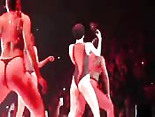Nude Girls Set The Stage On Fire While Singing