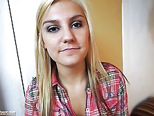 Amateur Blonde On A Casting Couch Fucked Hardcore