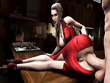 Final Fantasy 7 Remake: Scarlet Blacked - Her First Time Anal W/ Monster Bbc Into The Kitchen Table